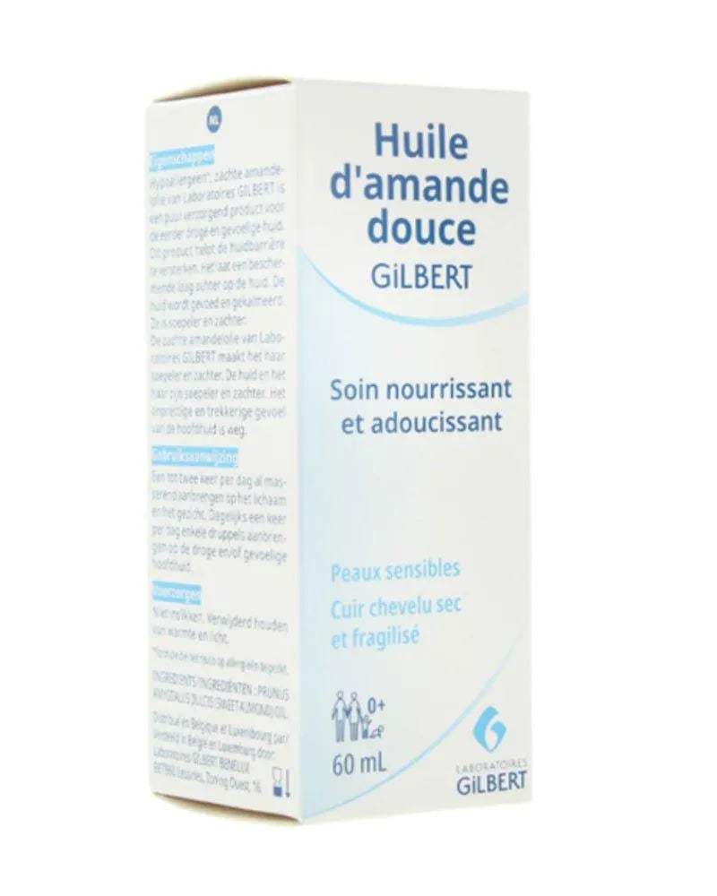 Gilbert huile d'amande douce - 60ml - Gilbert - Huile de Massage pour bébé Maroc -www.babyboss.ma