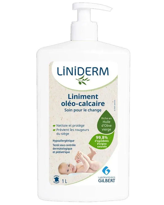 Gilbert Liniderm Liniment Oléo-Calcaire Stabilisé - 1L avec Pompe - Gilbert - pour bébé maroc