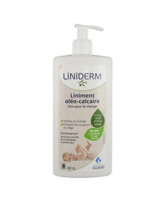 Gilbert Liniderm Liniment Oléo-Calcaire Stabilisé Pompe - 480ml - Babyboss.ma - Gilbert - pour bébé maroc