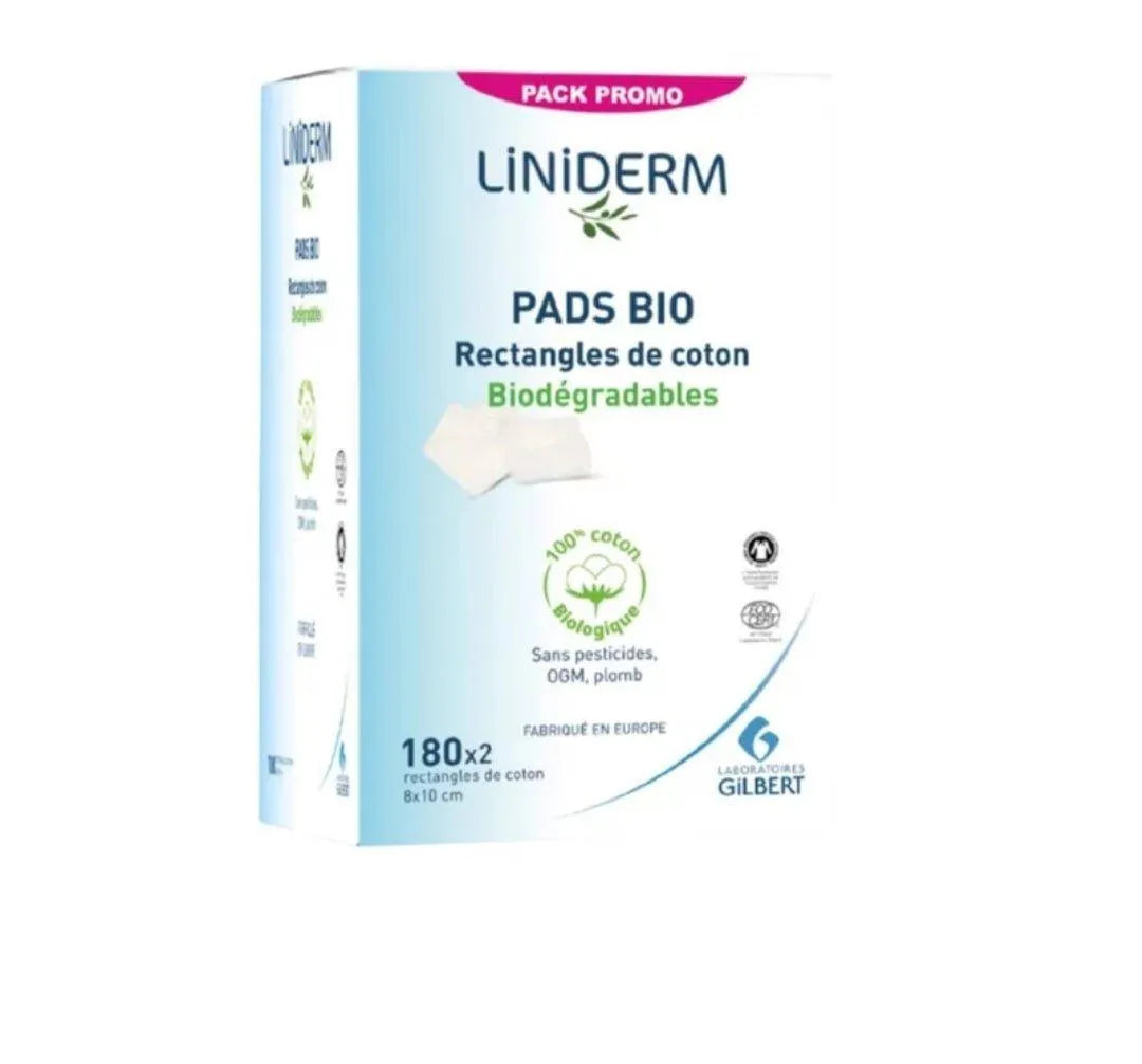 GILBERT PADS BIO 180 RECTANGLES DE COTON 8X10CM - Babyboss.ma - Gilbert - pour bébé maroc