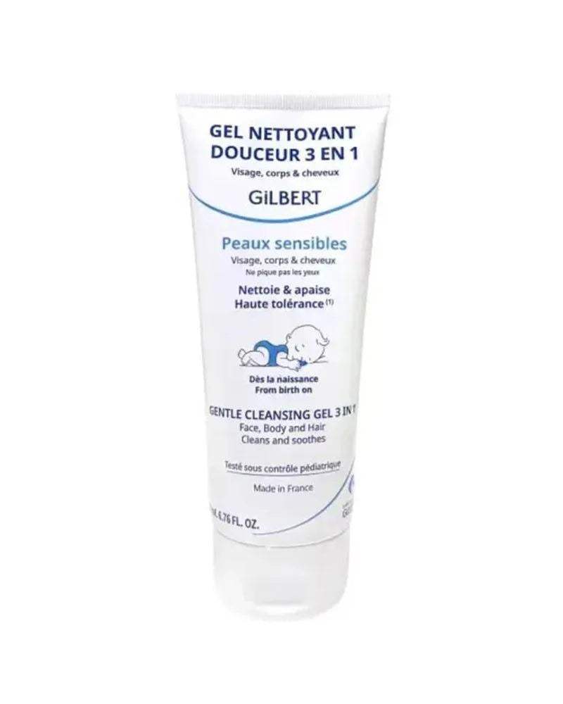 Gilbert Gel Nettoyant Douceur 3 en 1 - 200ml - Gilbert - Hygiène et Soin - Babyboss.ma