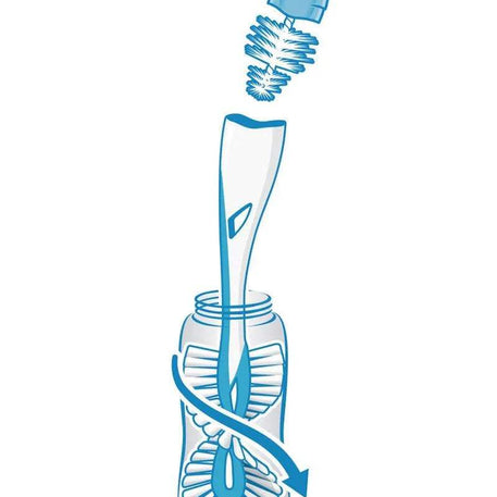 Goupillon flexible TWIST NUK - Bleu - NUK - Goupillons pour bébé Maroc -www.babyboss.ma