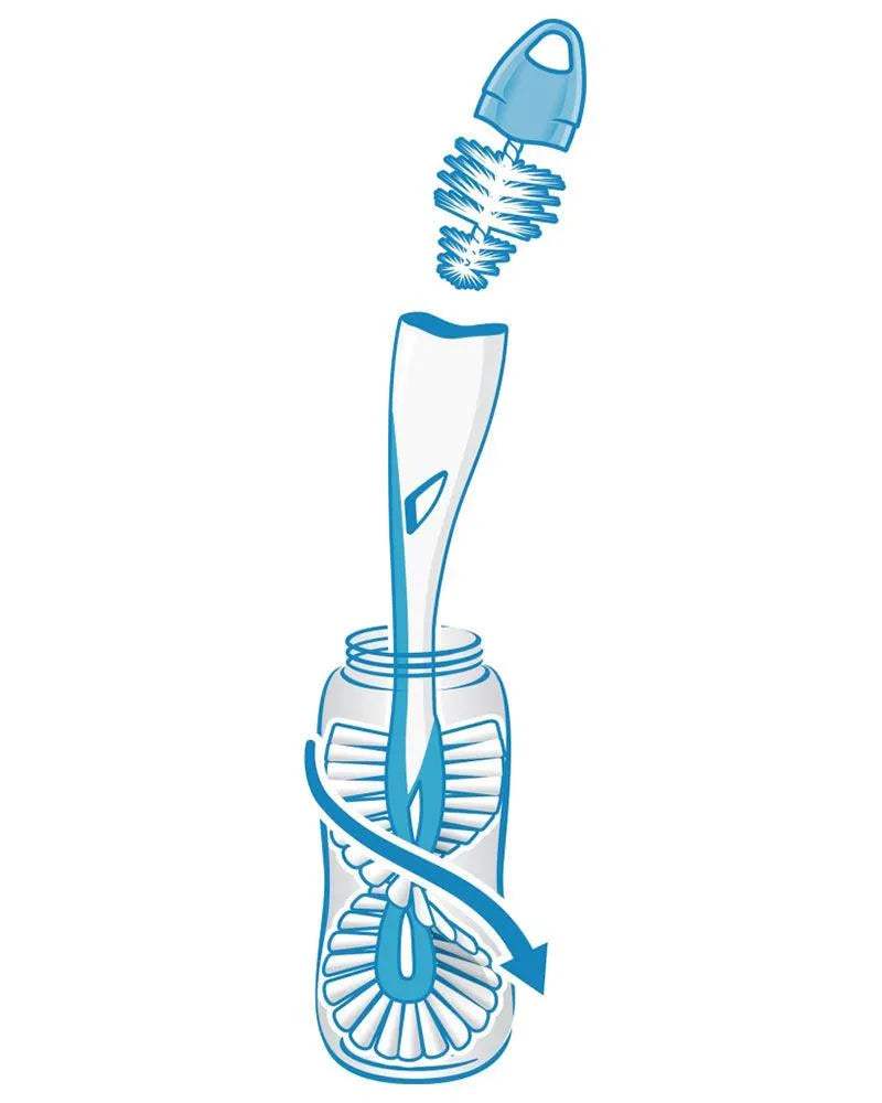 Goupillon flexible TWIST NUK - Bleu - NUK - Goupillons pour bébé Maroc -www.babyboss.ma