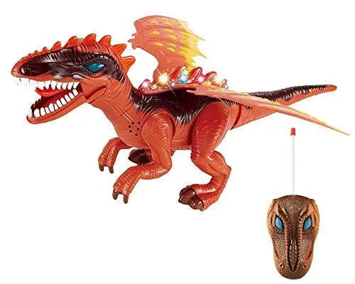 Grand dinosaure marcheur télécommandé avec des lumières étonnantes - babyboss toys - pour bébé maroc