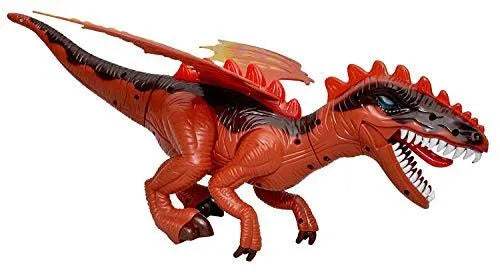 Grand dinosaure marcheur télécommandé avec des lumières étonnantes - flash - Jouets pour bébé Maroc -www.babyboss.ma