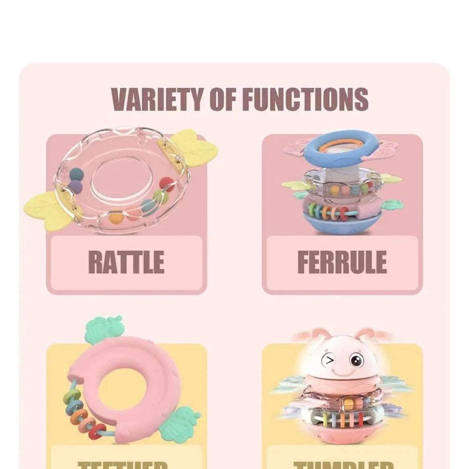 Hochets anneaux, jouets d'apprentissage précoce. - babyboss toys - pour bébé Maroc -www.babyboss.ma