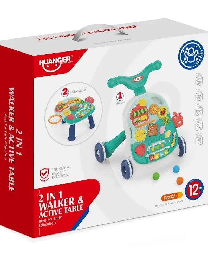 Huanger 2in1 Trotteur & Table d’apprentissage- huanger jouet pour bébé - Huanger - Trotteurs pour bébé Maroc -www.babyboss.ma