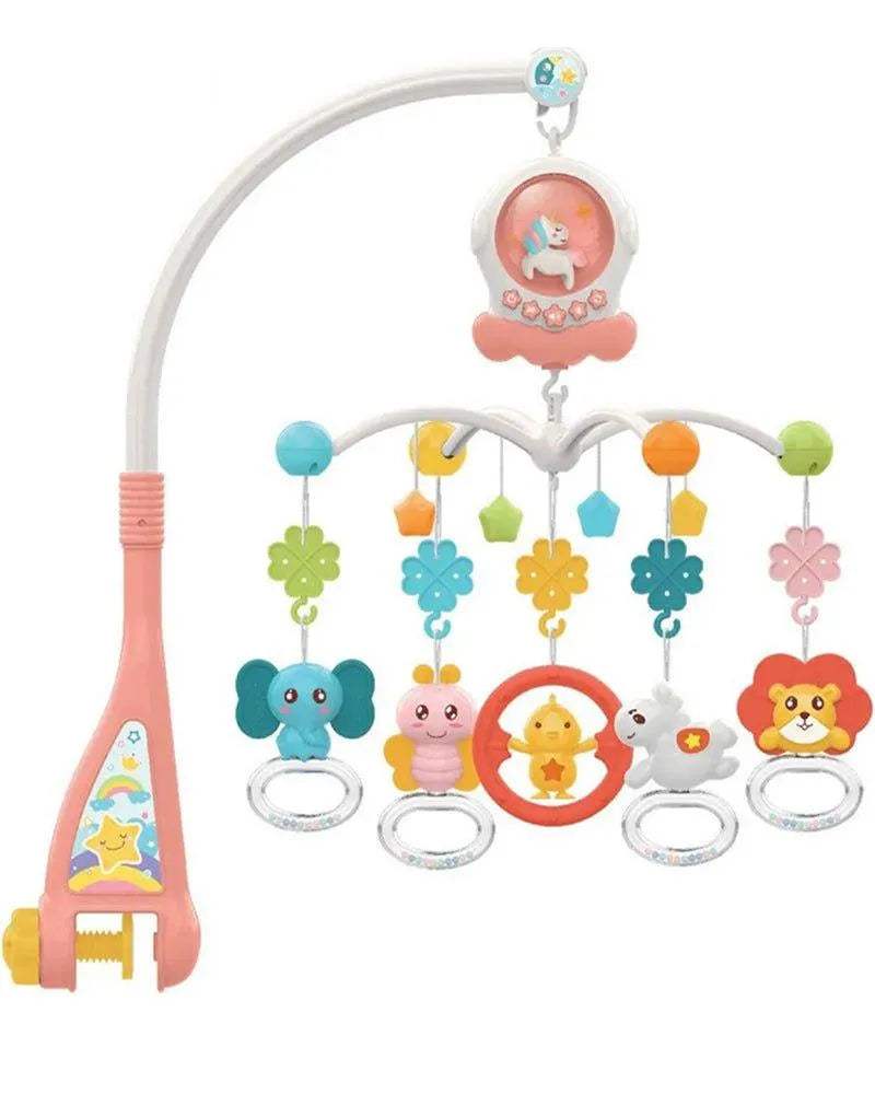 Huanger Mobile musical avec lumière et musique - Rose - Huanger - Veilleuses pour bébé Maroc -www.babyboss.ma