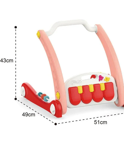 Huanger Tapis d'éveil avec un piano & Trotteur 2en1 - Rouge - Babyboss.ma - Huanger - pour bébé maroc