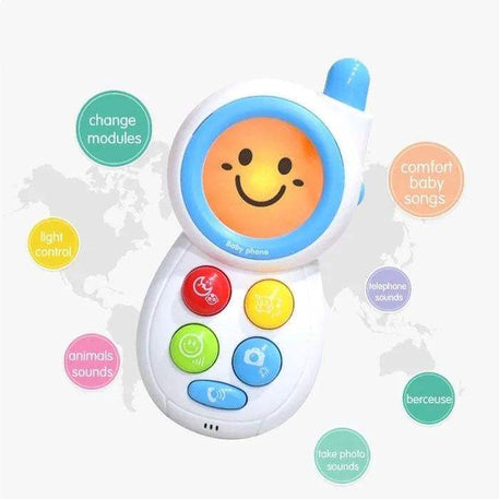 HUANGER - Téléphone bleu - Huanger - pour bébé Maroc -www.babyboss.ma