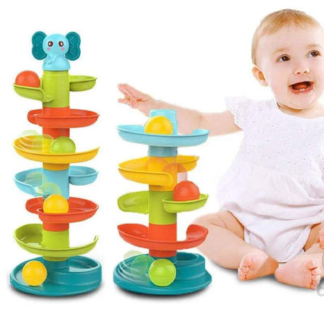 Huanger Tour de jeu éducatif avec balles 18M+ - Éléphant - Huanger - Jouets éducatifs pour bébé Maroc -www.babyboss.ma