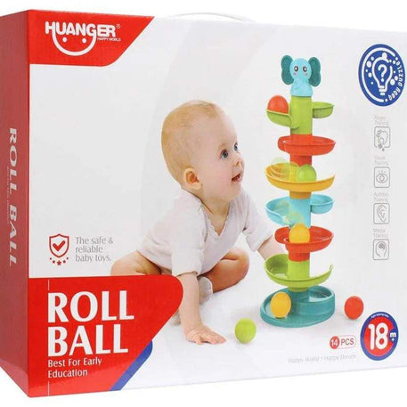 Huanger Tour de jeu éducatif avec balles 18M+ - Éléphant - Huanger - Jouets éducatifs pour bébé Maroc -www.babyboss.ma