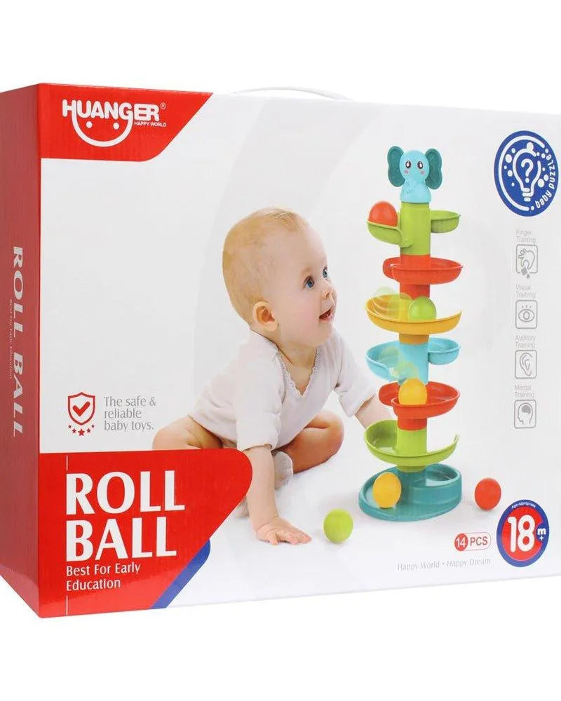 Huanger Tour de jeu éducatif avec balles 18M+ - Éléphant - Babyboss.ma - Huanger - pour bébé maroc