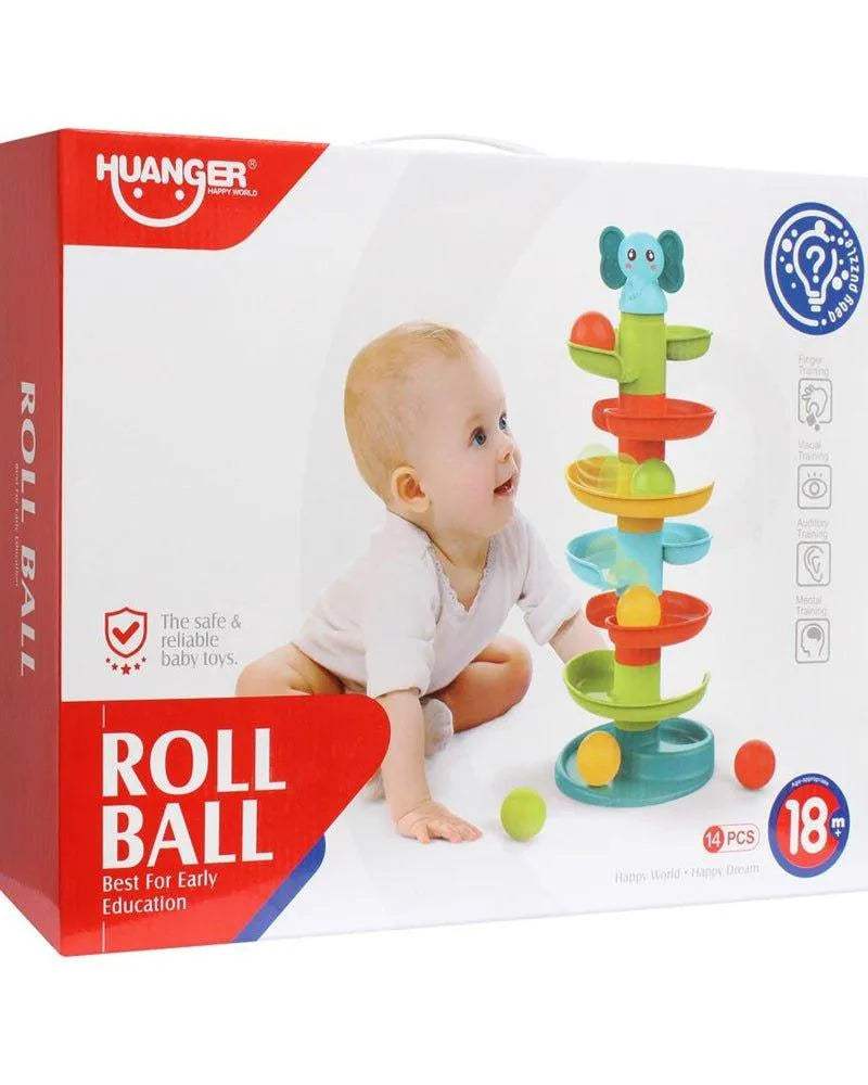 Huanger Tour de jeu éducatif avec balles 18M+ - Éléphant - Huanger - Jouets éducatifs pour bébé Maroc -www.babyboss.ma