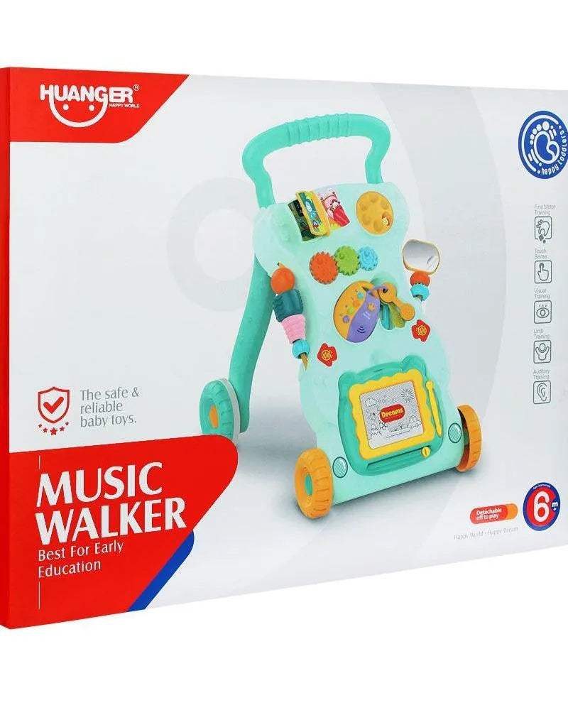 Huanger Trotteur avec lumière et musique 6M+ - Vert - Huanger - Trotteurs pour bébé Maroc -www.babyboss.ma