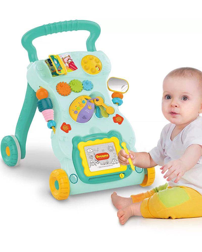 مشاية هوانجر مع ضوء وموسيقى 6 أشهر+ - أخضر - BABYBOSS