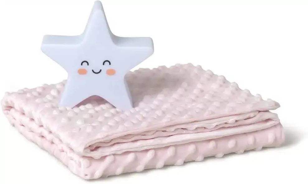 Interbaby Coffret de Couverture Bébé à bulles Rose et veilleuse - Interbaby - pour bébé Maroc -www.babyboss.ma