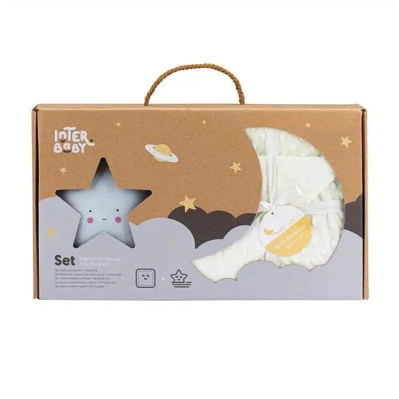 interbaby-coffret-de-couverture-bebe-a-bulles-beige-et-veilleuse-babyboss-ma-interbaby-pour-bebe-maroc-1 - Babyboss.ma -bebe-maroc