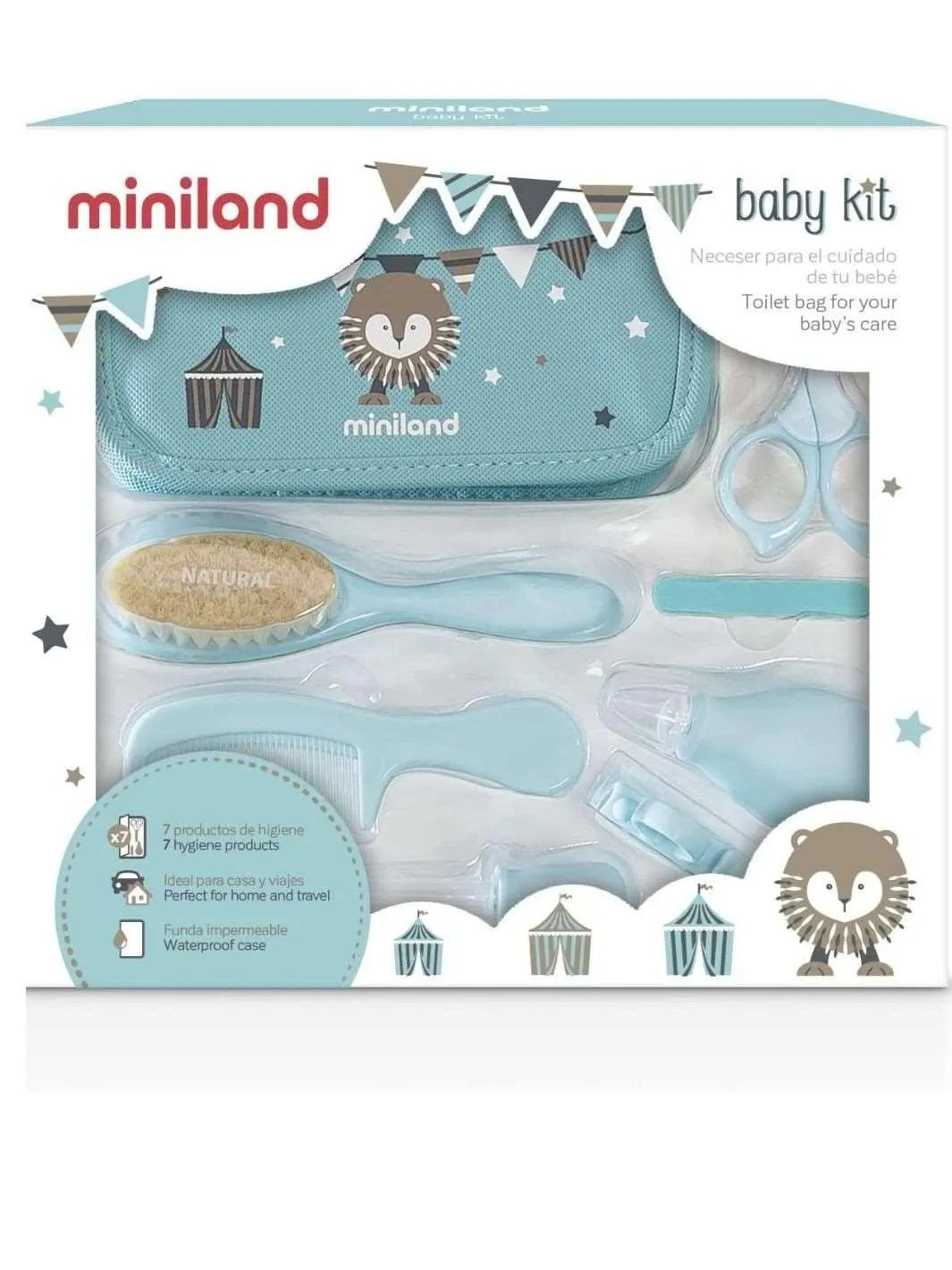 Kit soin du bébé : Bleu - Babyboss.ma - Miniland - pour bébé maroc