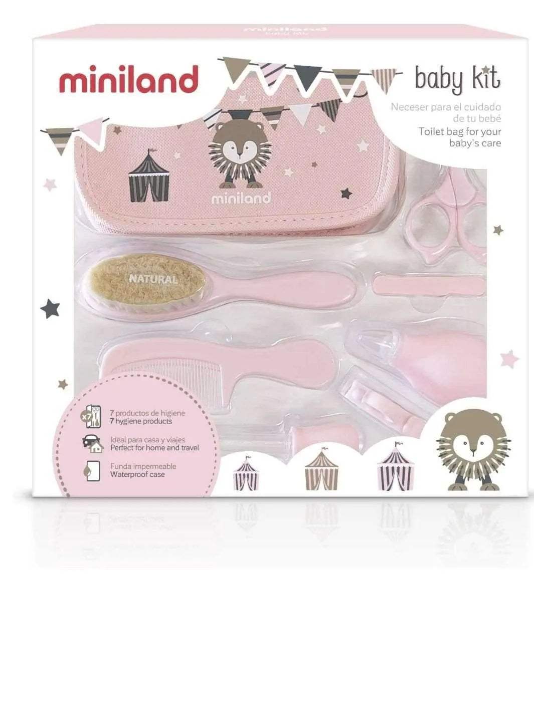 Kit soin du bébé : Rose - Miniland - pour bébé Maroc -www.babyboss.ma