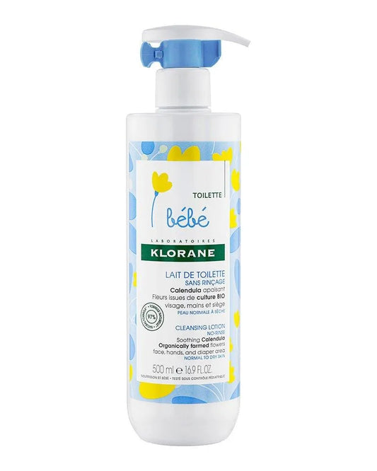 Klorane Bébé Lait de toilette sans rinçage au Calendula apaisant - 500ml - Babyboss.ma - Klorane - pour bébé maroc