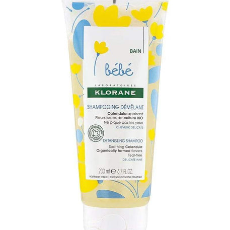 Klorane Bébé Shampooing démêlant au Calendula apaisant - 200ml - Klorane - Shampoing pour bébé Maroc -www.babyboss.ma