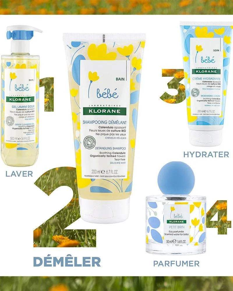 Klorane Bébé Shampooing démêlant au Calendula apaisant - 200ml - Klorane - Shampoing pour bébé Maroc -www.babyboss.ma