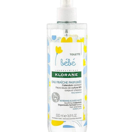 klorane-bebe-eau-fraiche-parfumee-au-calendula-apaisant-500ml-babyboss-ma-klorane-pour-bebe-maroc-1 - Babyboss.ma -bebe-maroc