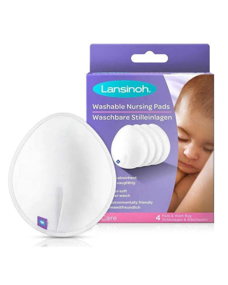 Lansinoh Coussinets d'allaitement lavables - 4 unités - Lansinoh - Coussinet d'allaitement pour bébé Maroc -www.babyboss.ma