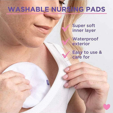 Lansinoh Coussinets d'allaitement lavables - 4 unités - Lansinoh - Coussinet d'allaitement pour bébé Maroc -www.babyboss.ma