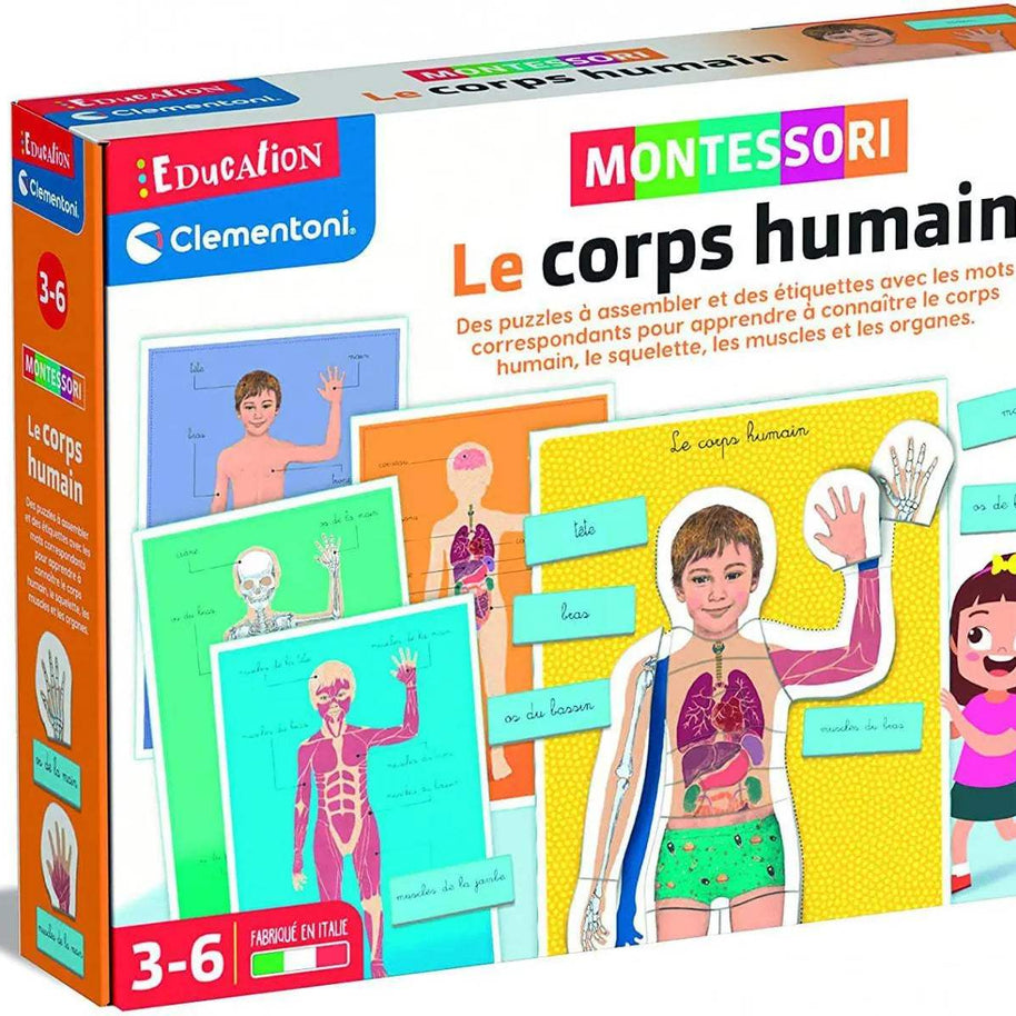 LE CORPS HUMAIN - MONTESSORI - babyboss toys - pour bébé maroc - www.babyboss.ma