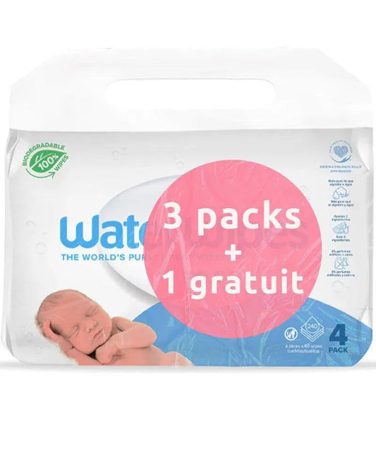 Lingettes Bébé WaterWipes Value 3 Achetées + 1 Offert - Babyboss.ma - WaterWipes - pour bébé maroc