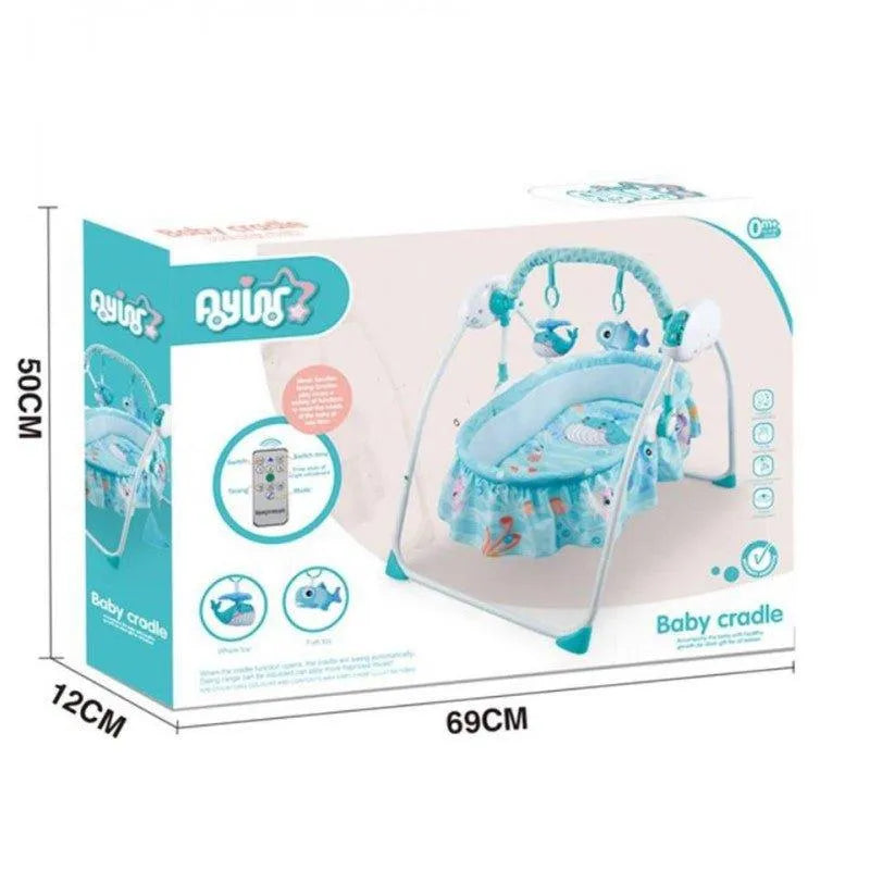 Lit balançoire berceau pour bébé Bleu RELAX - Babyboss.ma - babyboss toys - pour bébé maroc