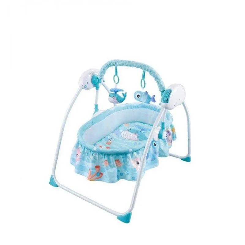 Lit balançoire berceau pour bébé Bleu RELAX - babyboss toys - Balançoires pour bébé Maroc -www.babyboss.ma