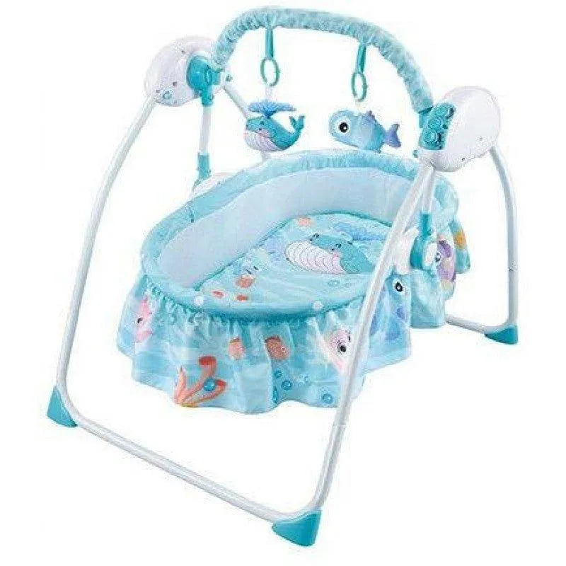 Lit balançoire berceau pour bébé Bleu RELAX - Babyboss.ma - babyboss toys - pour bébé maroc