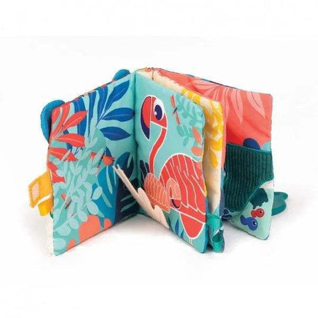 Livre d'éveil en tissu jungle - Ludi - jouet pour bébé Maroc -www.babyboss.ma