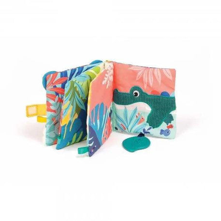 Livre d'éveil en tissu jungle - Ludi - jouet pour bébé Maroc -www.babyboss.ma