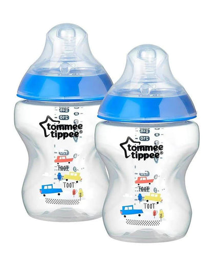 Lot de 2 Biberons Tommee Tippee Closer to Nature 0m+ Voiture - 260ml - Babyboss.ma - Tommee Tippee - pour bébé maroc