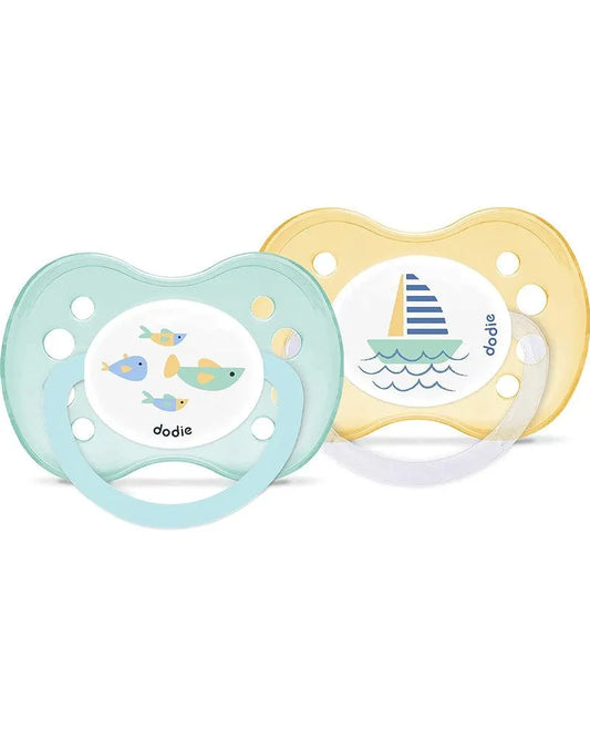 Lot de 2 Sucettes Anatomiques Dodie 6m+ - Mer - Babyboss.ma - Dodie - pour bébé maroc