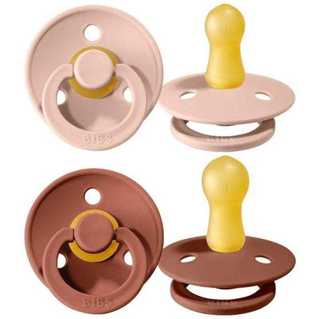Lot de 2 Sucettes Bibs - Blush & Dark Oak - Bibs - Sucettes pour bébé Maroc -www.babyboss.ma