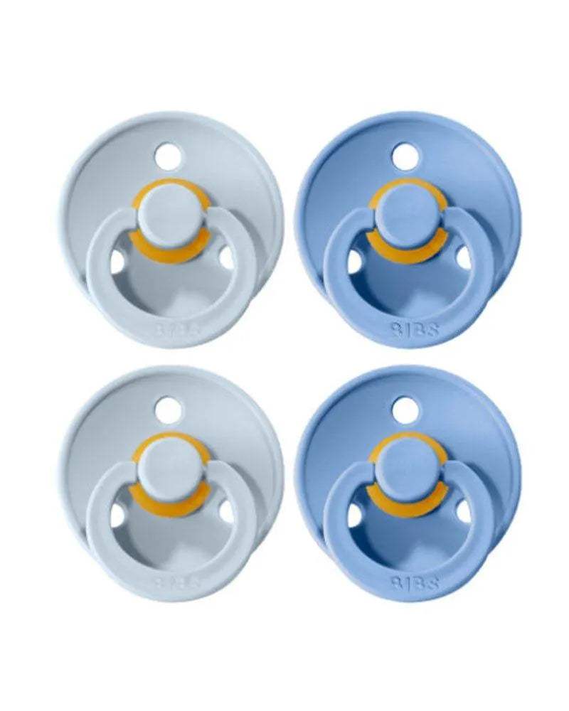 Lot de 2 Sucettes Bibs - Sky Blue & Baby Blue - Bibs - Sucettes pour bébé Maroc -www.babyboss.ma