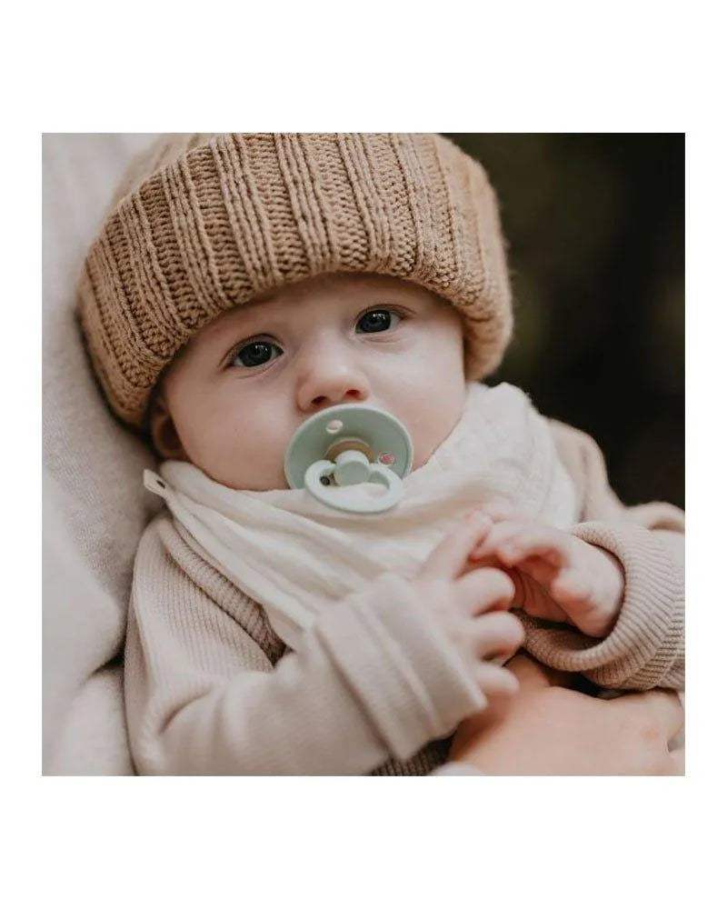 Lot de 2 Sucettes Bibs - Turquoise & Vert - Bibs - Sucettes pour bébé Maroc -www.babyboss.ma