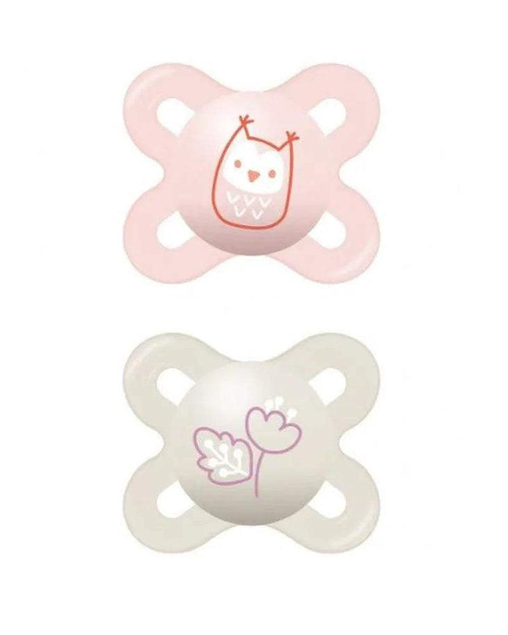 Lot de 2 Sucettes MAM original Start 0-2 mois - Fille - MAM - Sucettes pour bébé Maroc -www.babyboss.ma