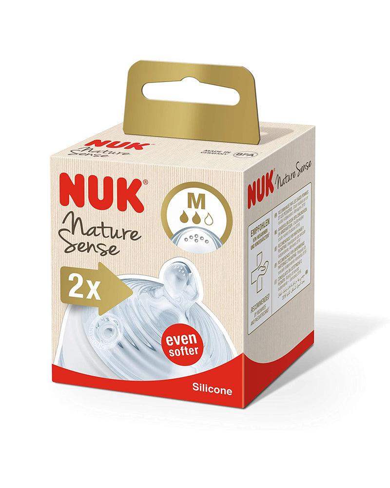 Lot de 2 Tétine Nature Sense 0-6M Taille M - NUK - NUK - Tétines pour bébé Maroc -www.babyboss.ma
