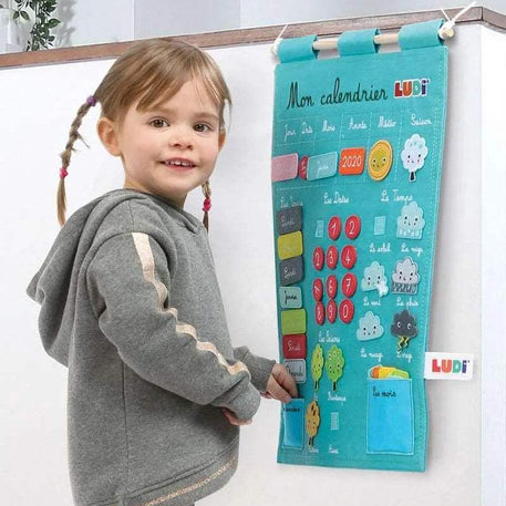 Ludi Mon Calendrier Basic - Bleu - Ludi - Jouets éducatifs pour bébé Maroc -www.babyboss.ma