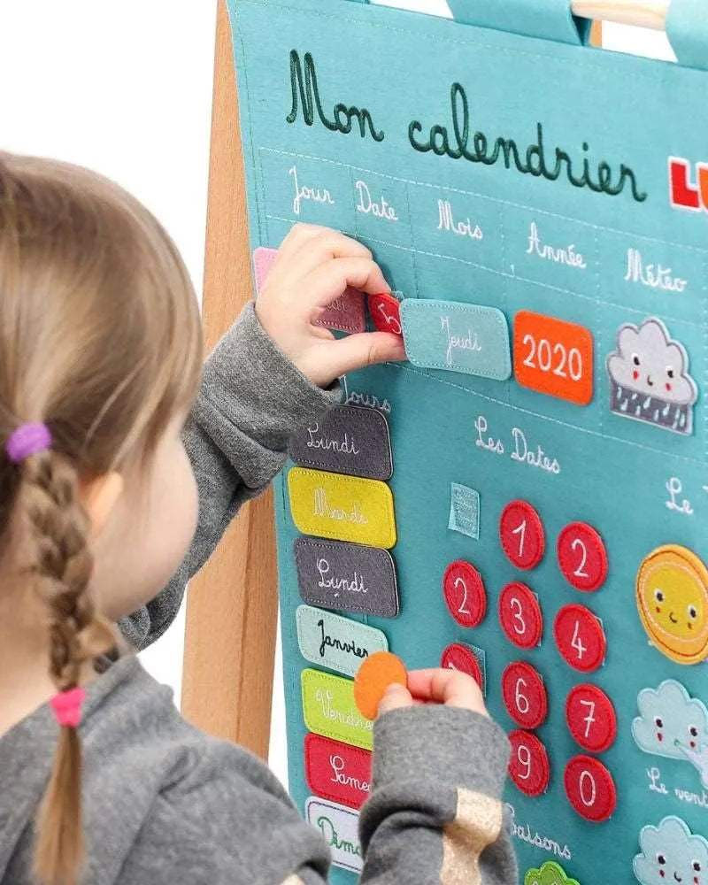 Ludi Mon Calendrier Basic - Bleu - Ludi - Jouets éducatifs pour bébé Maroc -www.babyboss.ma
