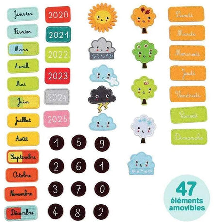 Ludi Mon Calendrier Basic - Bleu - Ludi - Jouets éducatifs pour bébé Maroc -www.babyboss.ma