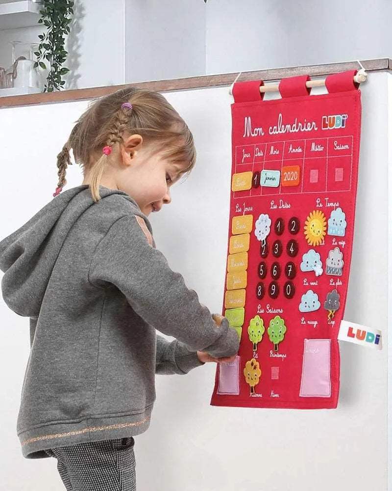Ludi Mon Calendrier Basic - Rose - Ludi - Jouets éducatifs pour bébé Maroc -www.babyboss.ma