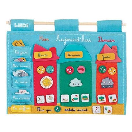 Ludi Panneau Organisateur - Le Temps Qui Passe 3A+ - Ludi - Jouets éducatifs pour bébé Maroc -www.babyboss.ma