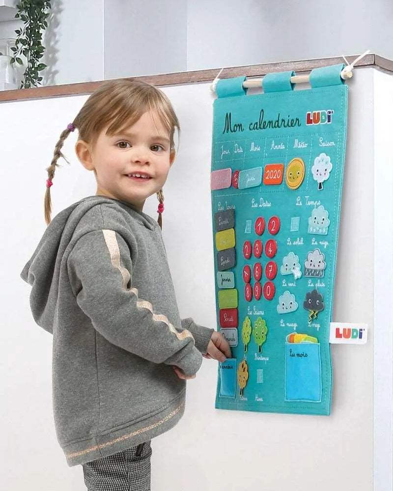 Ludi Mon Calendrier Basic - Bleu - Ludi - Jouets éducatifs - Babyboss.ma